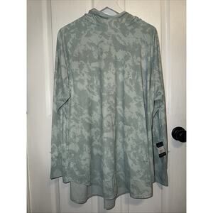 NEW Eddie Bauer Women’s Solar Foil Long Sleeve Travel Hooded Top Print Size 2X